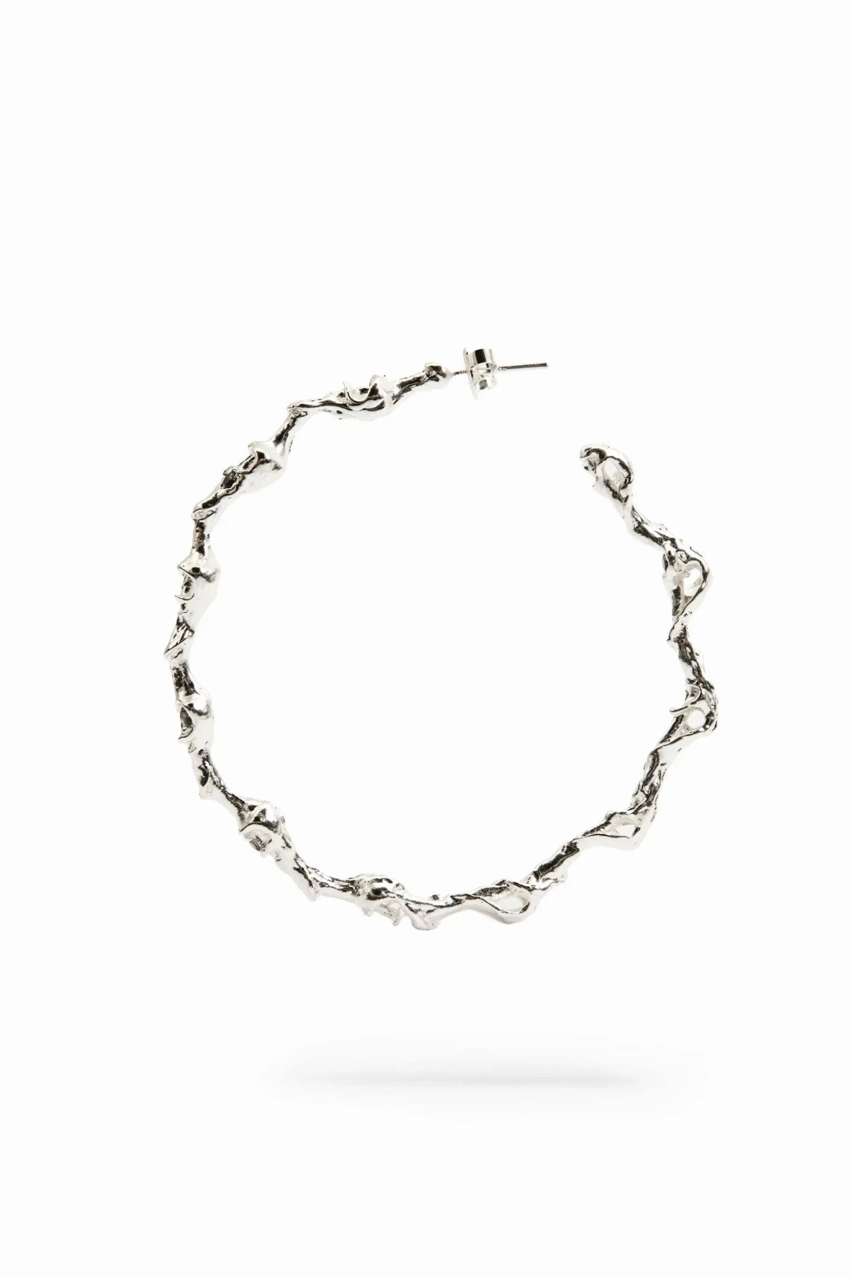 Joyería-Desigual Aros XL baño plata Zalio