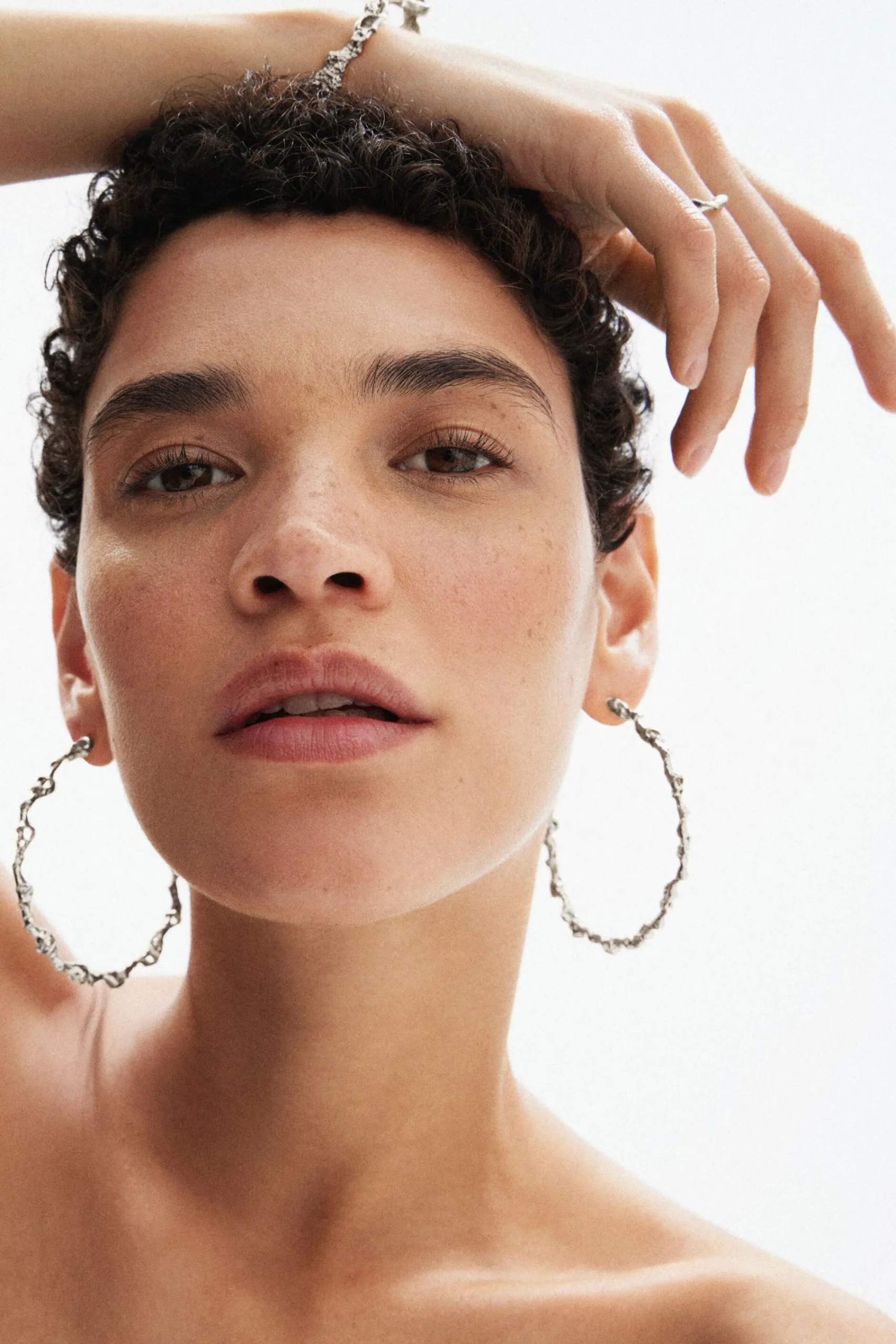Joyería-Desigual Aros XL baño plata Zalio