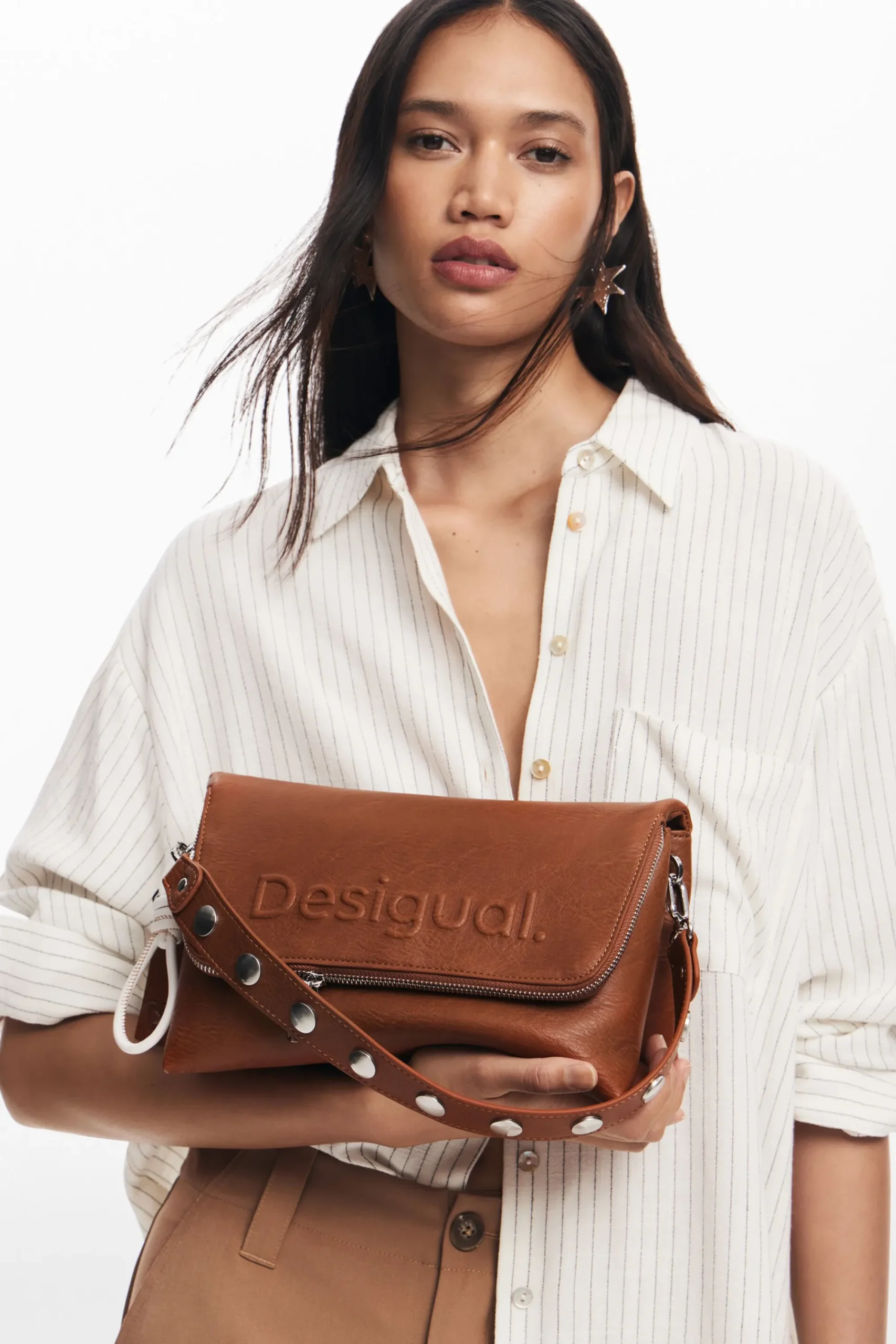 Bolsos|Bolsos Bandolera-Desigual Bandolera efecto piel