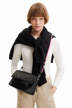 Bolsos|Bolsos Bandolera-Desigual Bandolera mediana half logo