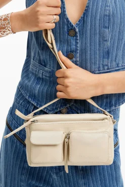 Bolsos|Bolsos De Piel-Desigual Bandolera pequeña piel bolsillos