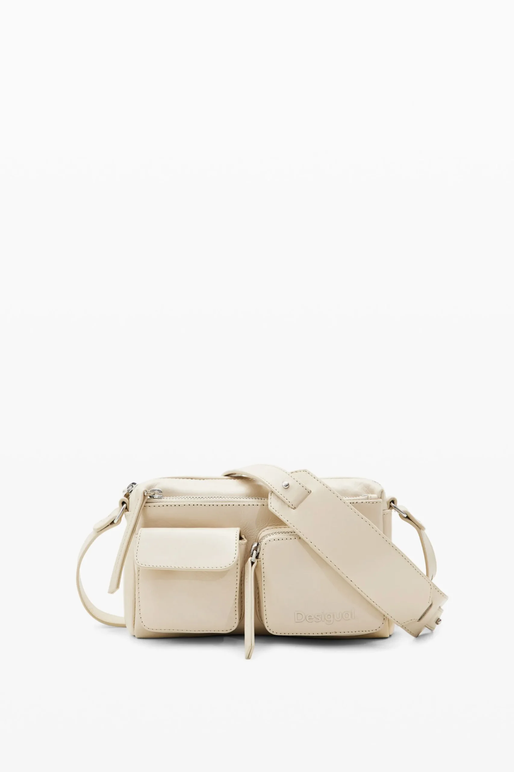 Bolsos|Bolsos De Piel-Desigual Bandolera pequeña piel bolsillos