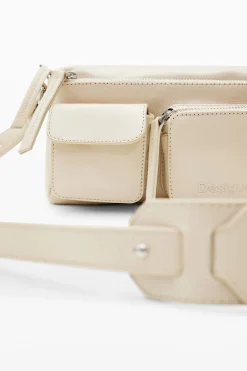 Bolsos|Bolsos De Piel-Desigual Bandolera pequeña piel bolsillos