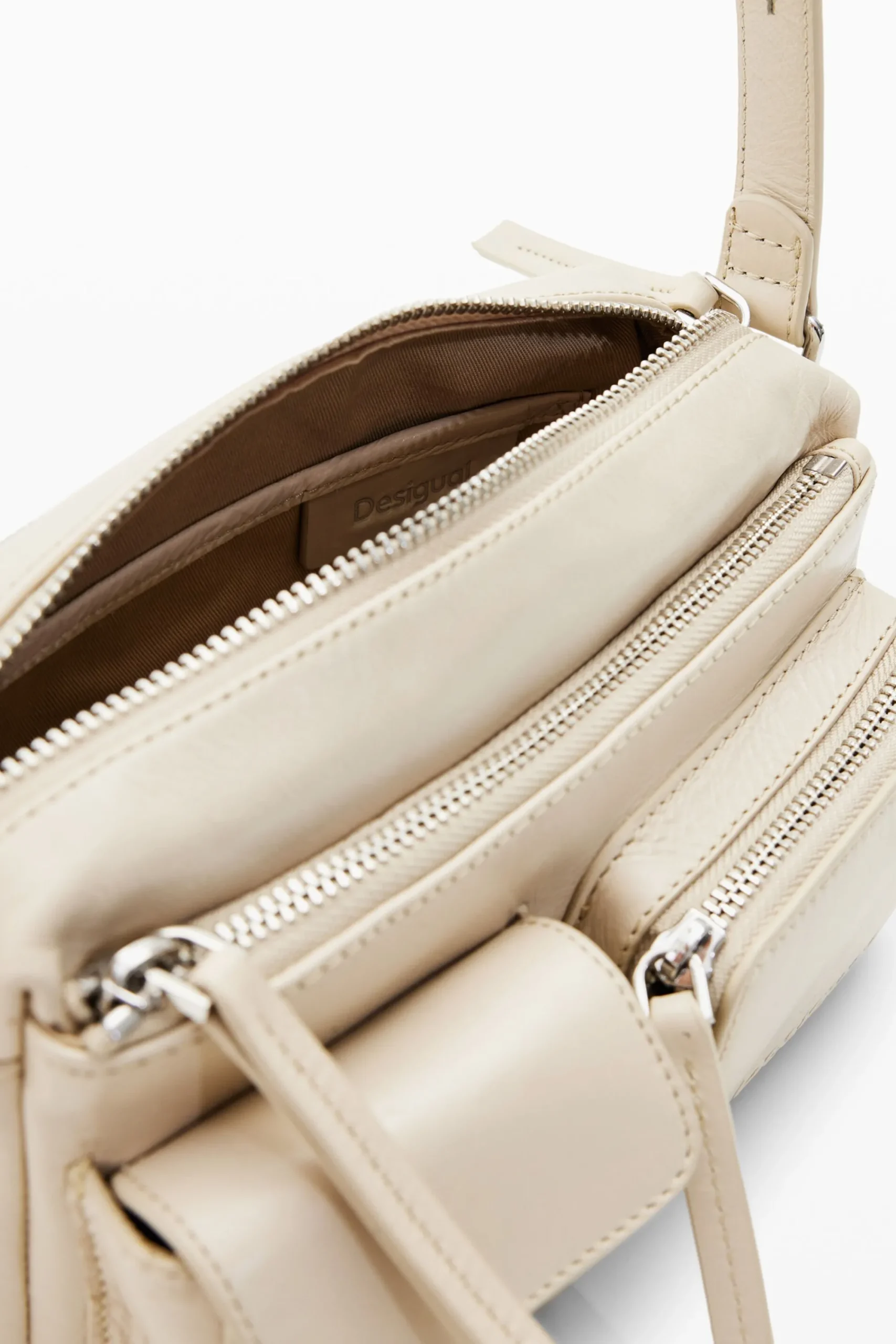 Bolsos|Bolsos De Piel-Desigual Bandolera pequeña piel bolsillos