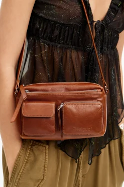 Bolsos|Bolsos De Piel-Desigual Bandolera piel S bolsillos