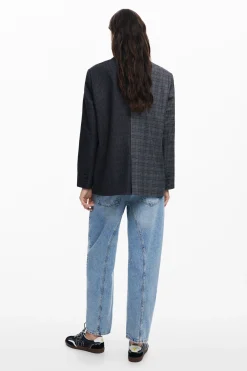 Abrigos Y Chaquetas-Desigual Blazer asimétrica