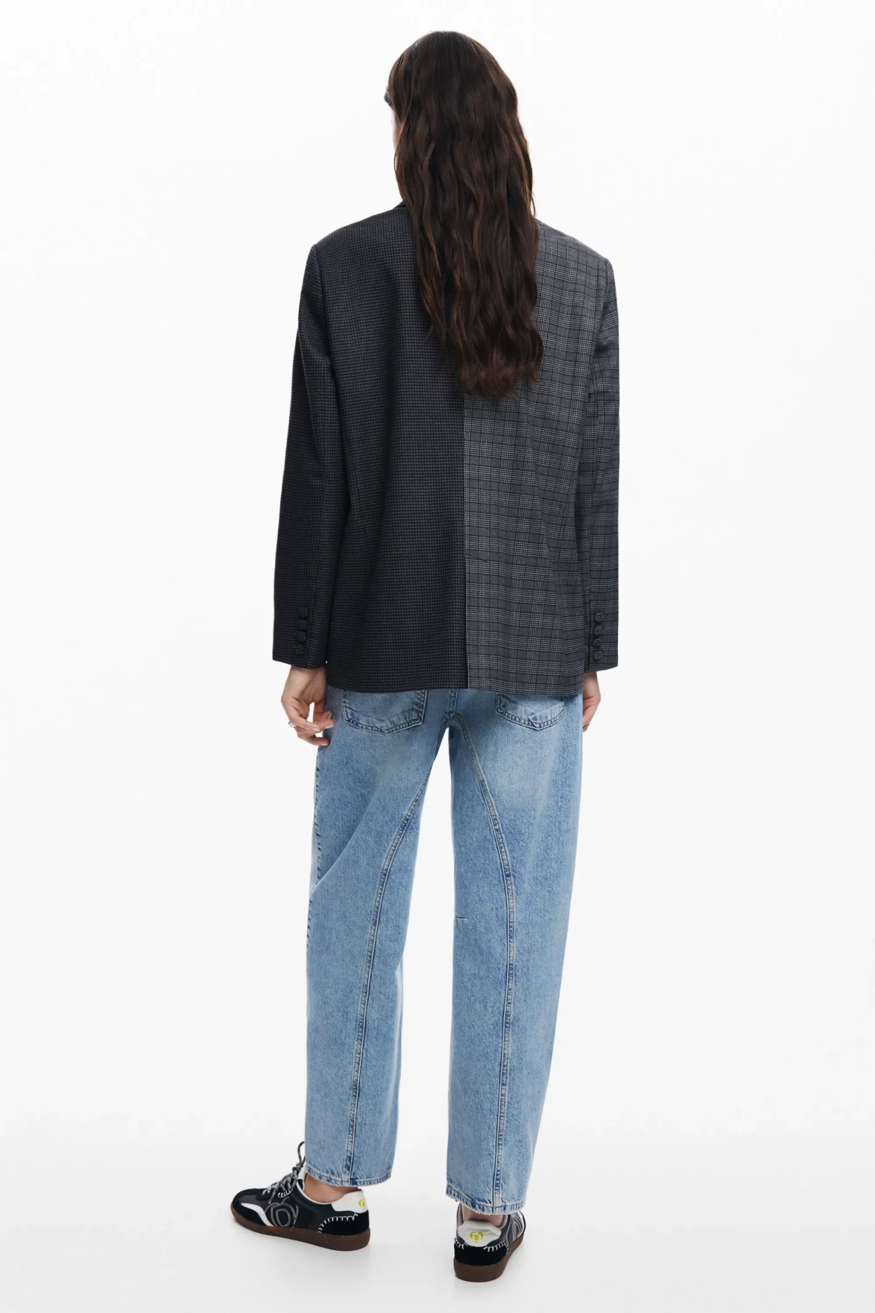 Abrigos Y Chaquetas-Desigual Blazer asimétrica