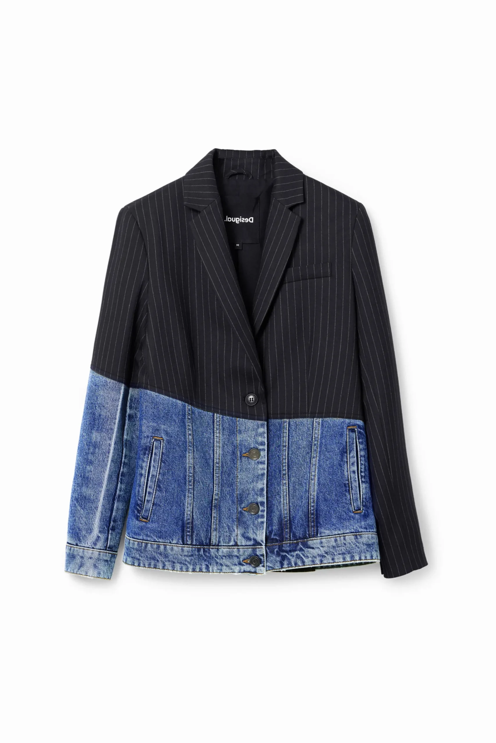 Abrigos Y Chaquetas-Desigual Blazer híbrida denim