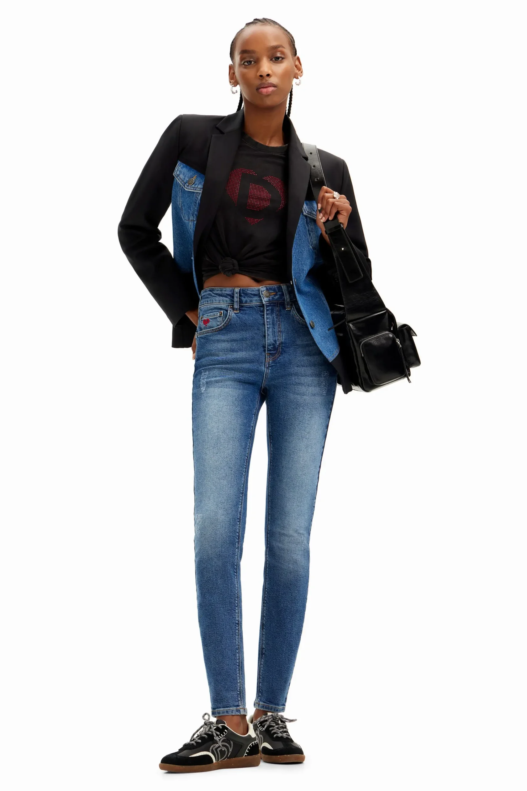 Abrigos Y Chaquetas-Desigual Blazer híbrida trucker
