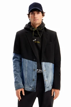 Abrigos Y Chaquetas-Desigual Blazer vaquera bimateria
