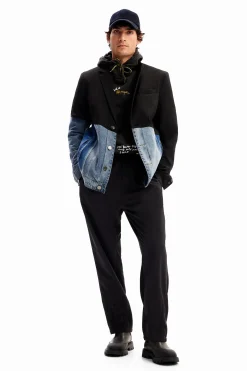 Abrigos Y Chaquetas-Desigual Blazer vaquera bimateria