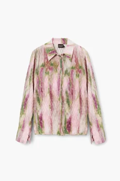 Camisas Y Blusas-Desigual Blusa acuarela difuminada
