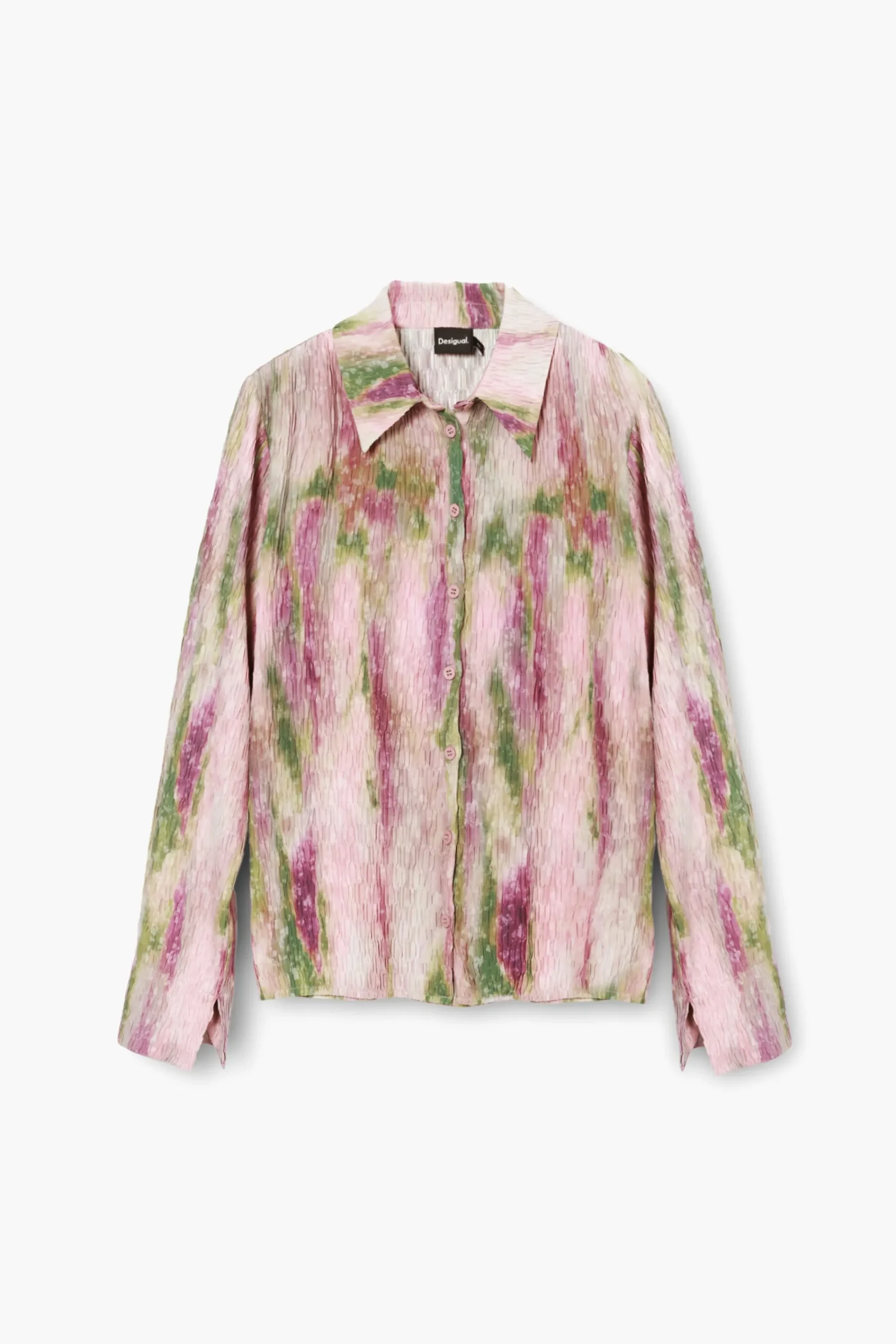 Camisas Y Blusas-Desigual Blusa acuarela difuminada