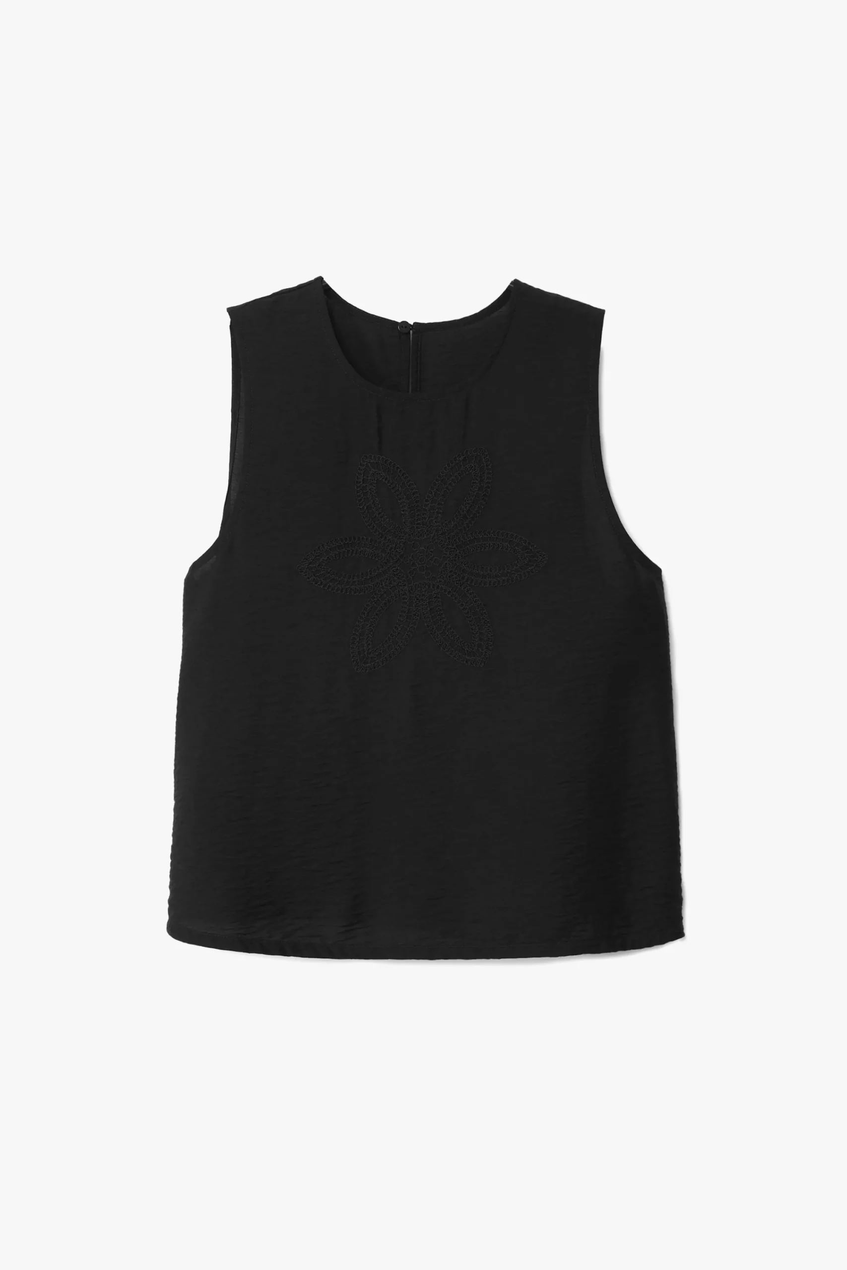 Camisas Y Blusas-Desigual Blusa bordado flor