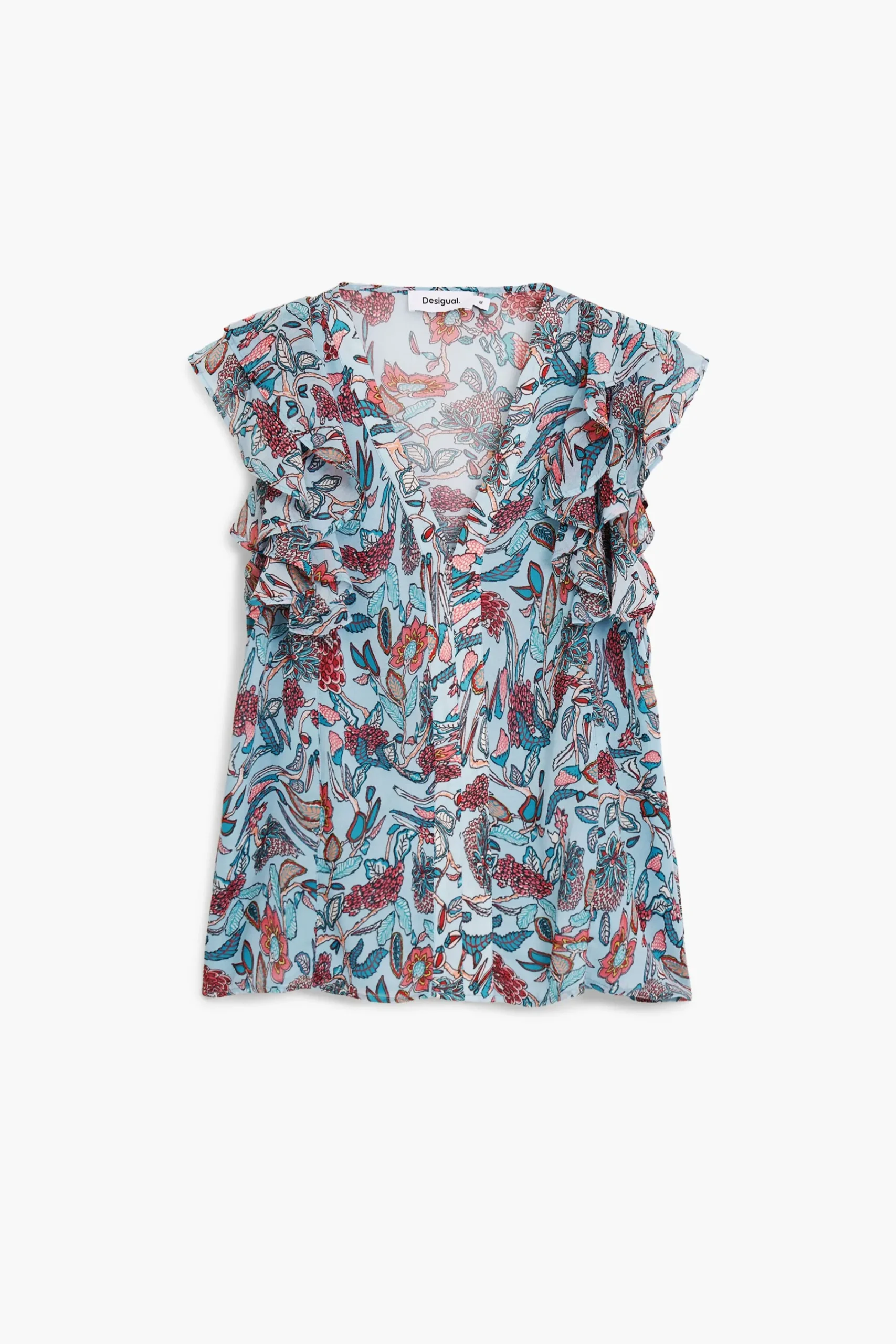 Camisas Y Blusas-Desigual Blusa estampado flores