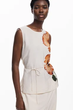 Camisas Y Blusas-Desigual Blusa flor