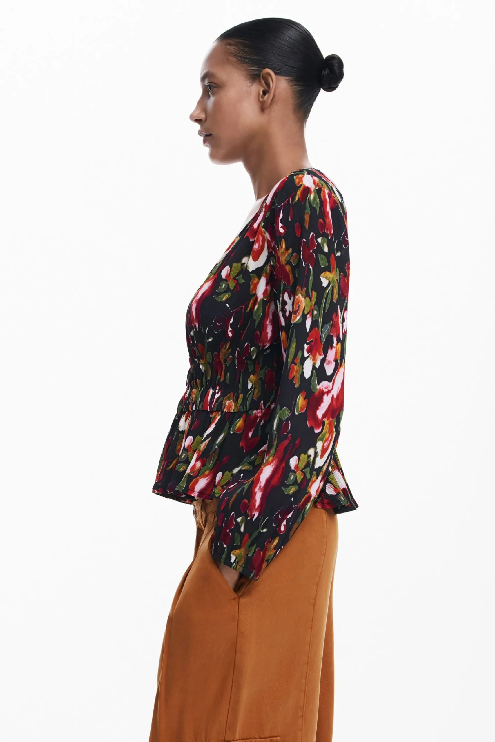 Camisas Y Blusas-Desigual Blusa flores