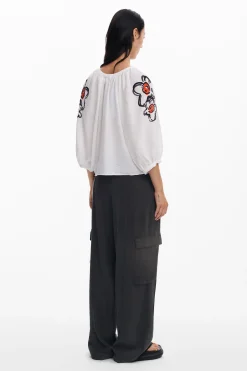 Camisas Y Blusas-Desigual Blusa flores