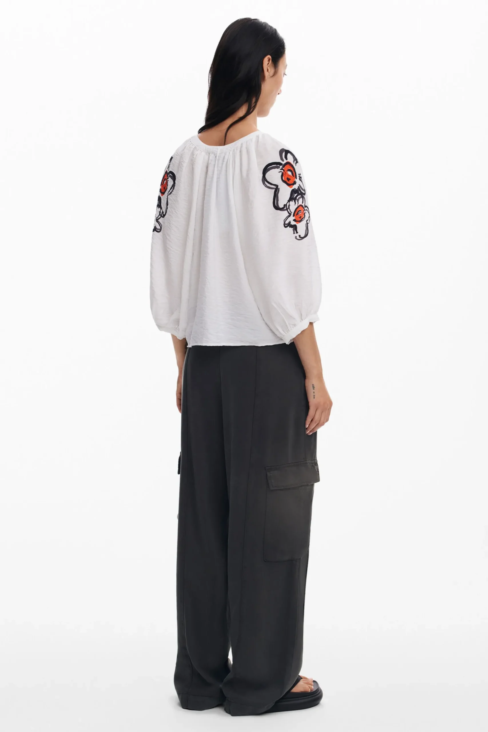 Camisas Y Blusas-Desigual Blusa flores