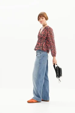 Camisas Y Blusas-Desigual Blusa plumeti flores