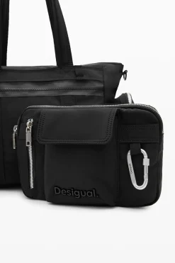 Bolsos-Desigual Bolsa grandes asas cremallera