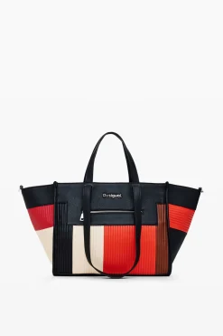 Bolsos|Bolsos Shopper-Desigual Bolsa texturas bolsillos