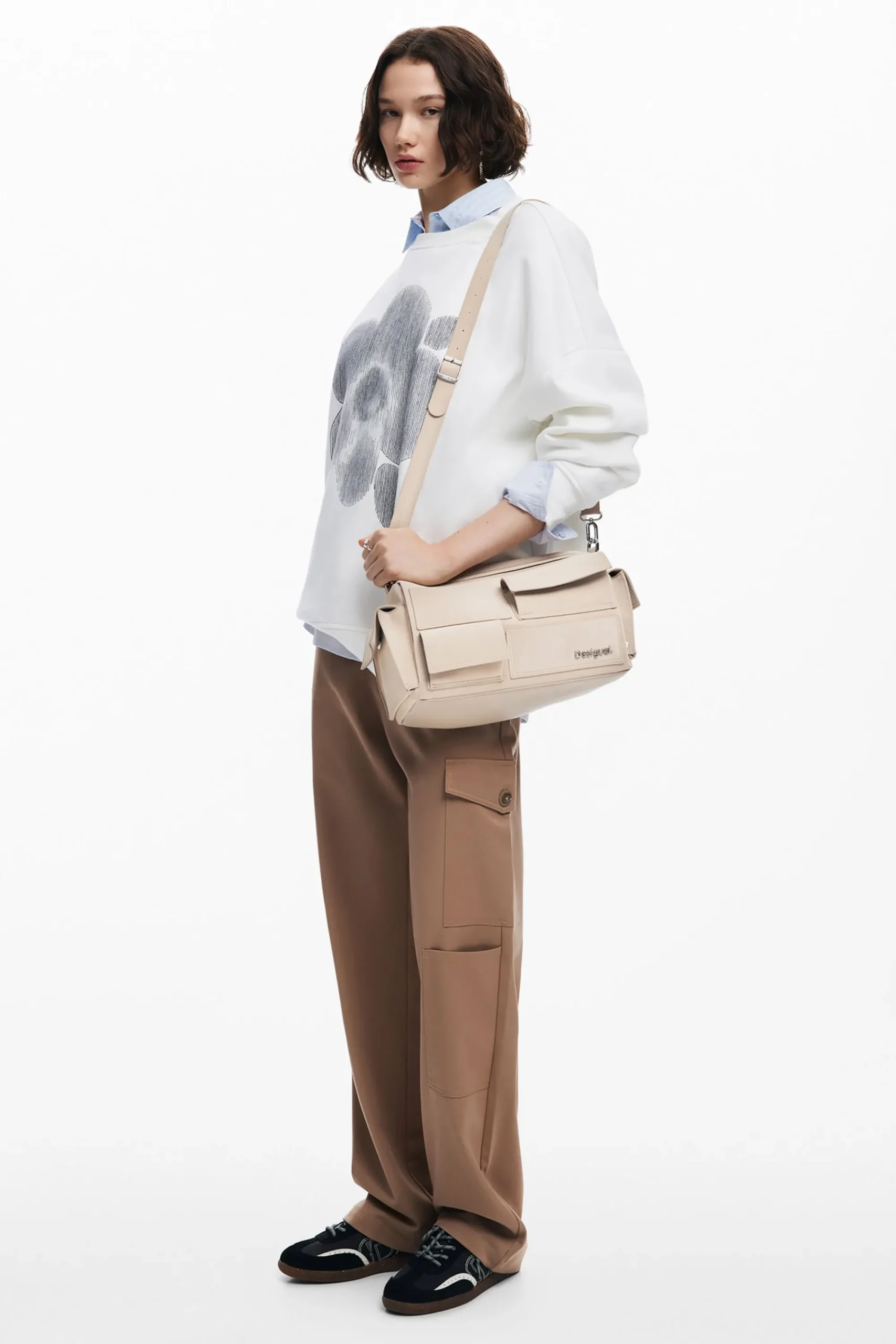 Bolsos-Desigual Bolso baguette multibolsillo