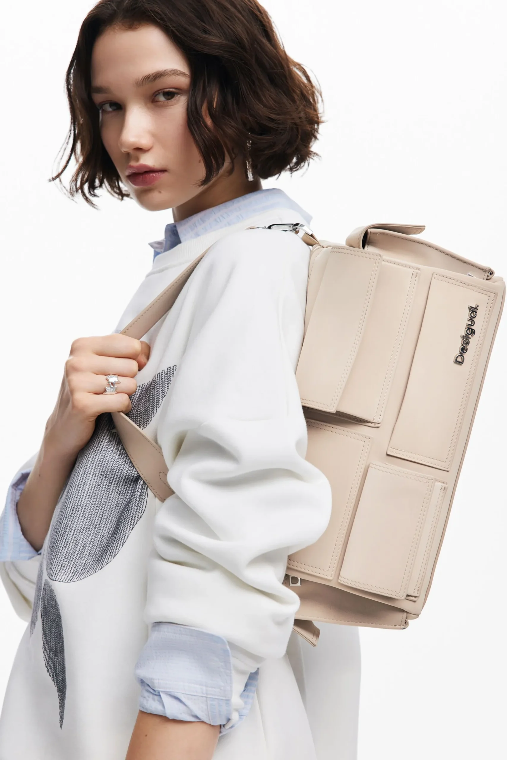 Bolsos-Desigual Bolso baguette multibolsillo