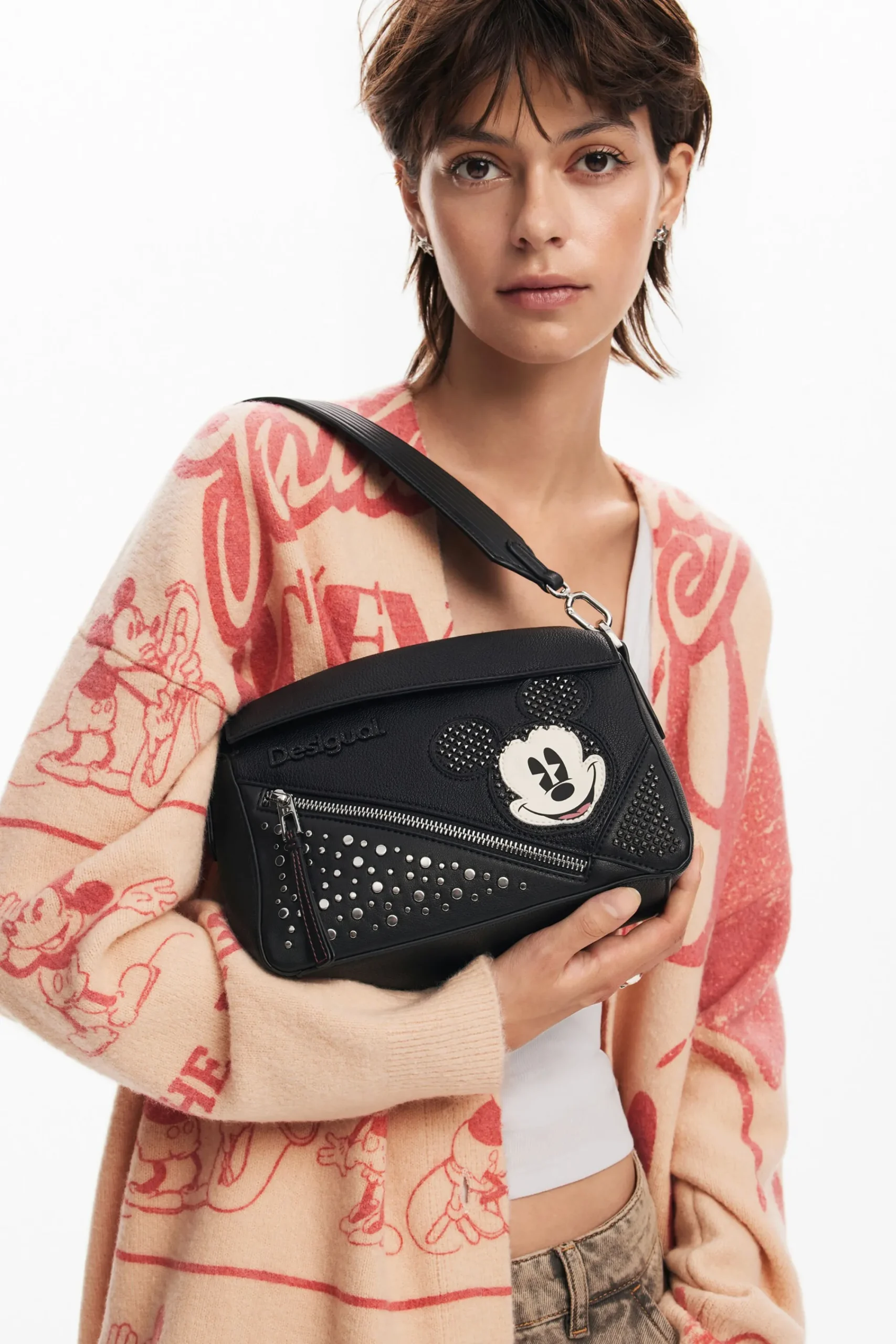 Bolsos-Desigual Bolso bandolera Mickey Mouse