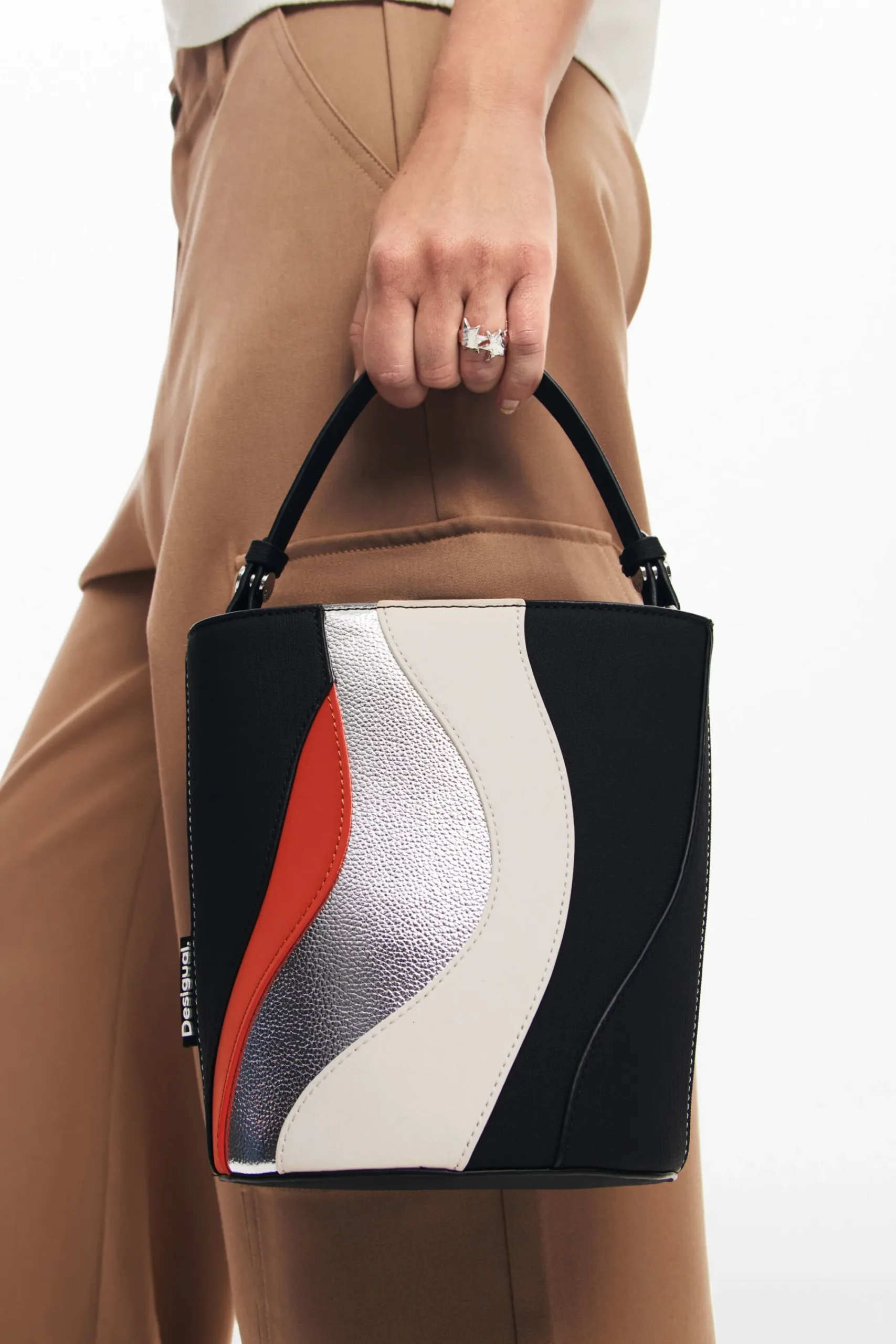Bolsos-Desigual Bolso de hombro ondas