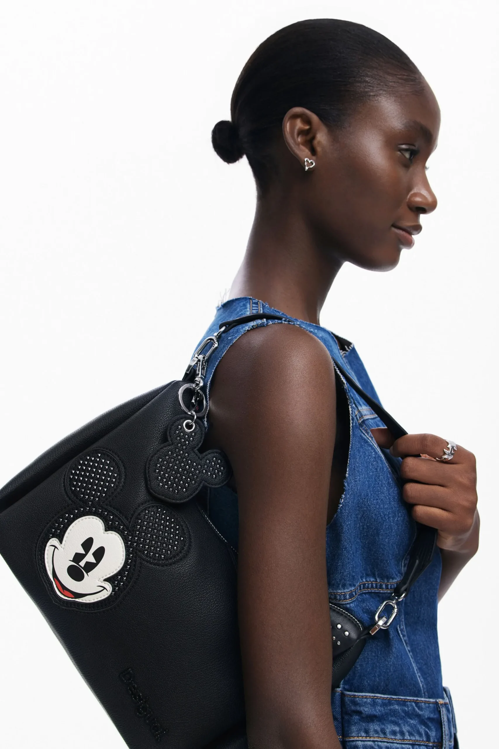 Bolsos-Desigual Bolso de mano Mickey y lunares