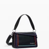 Bolsos-Desigual Bolso de mano multilineal cremallera