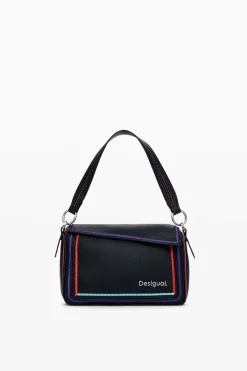 Bolsos-Desigual Bolso de mano multilineal cremallera