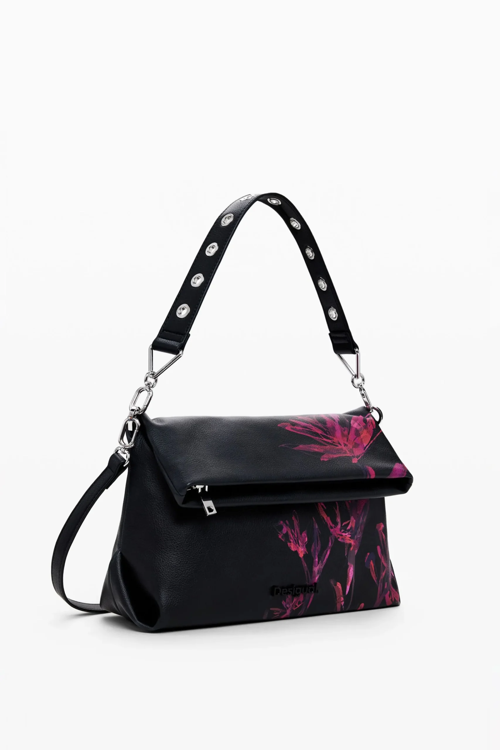 Bolsos-Desigual Bolso M acolchado flores