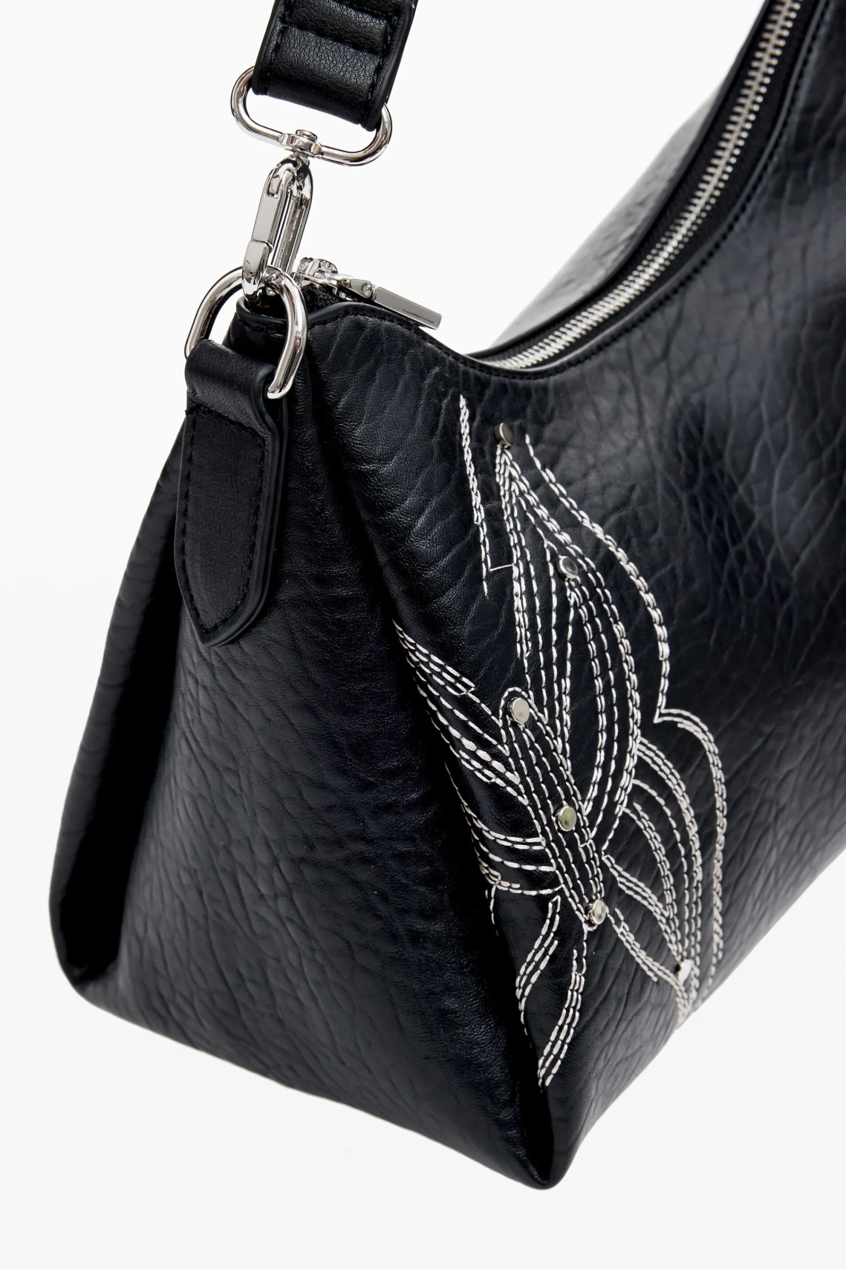 Bolsos|Bolsos De Mano-Desigual Bolso M grabado mariposa