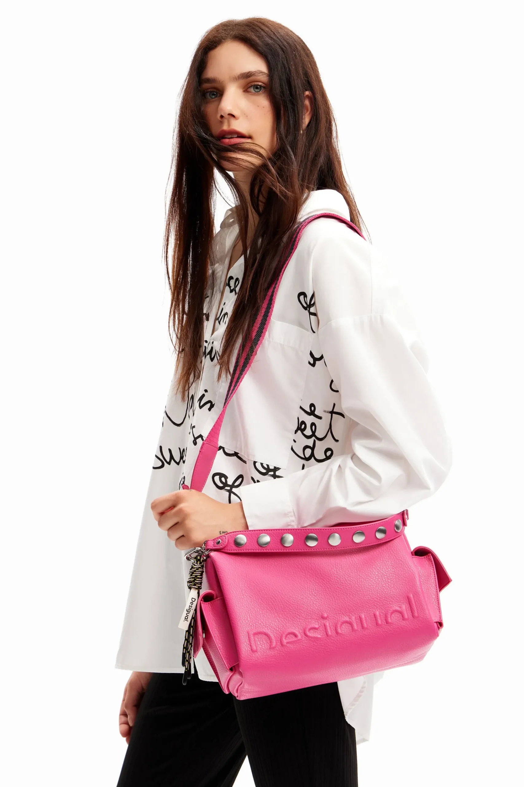 Bolsos-Desigual Bolso mediano Half logo
