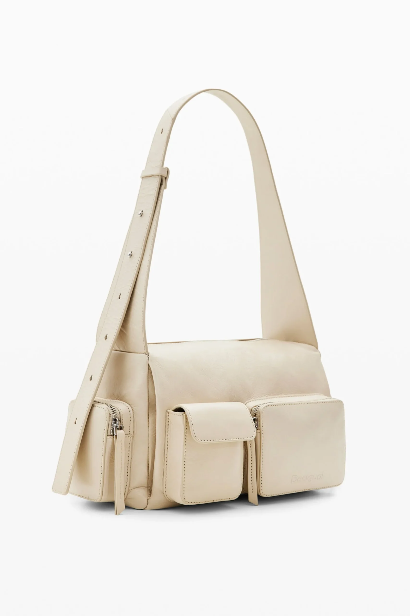 Bolsos|Bolsos De Piel-Desigual Bolso mediano piel bolsillos