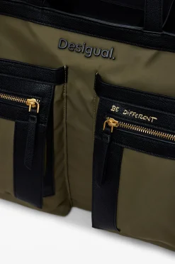 Bolsos|Bolsos Shopper-Desigual Bolso nylon multibolsillo