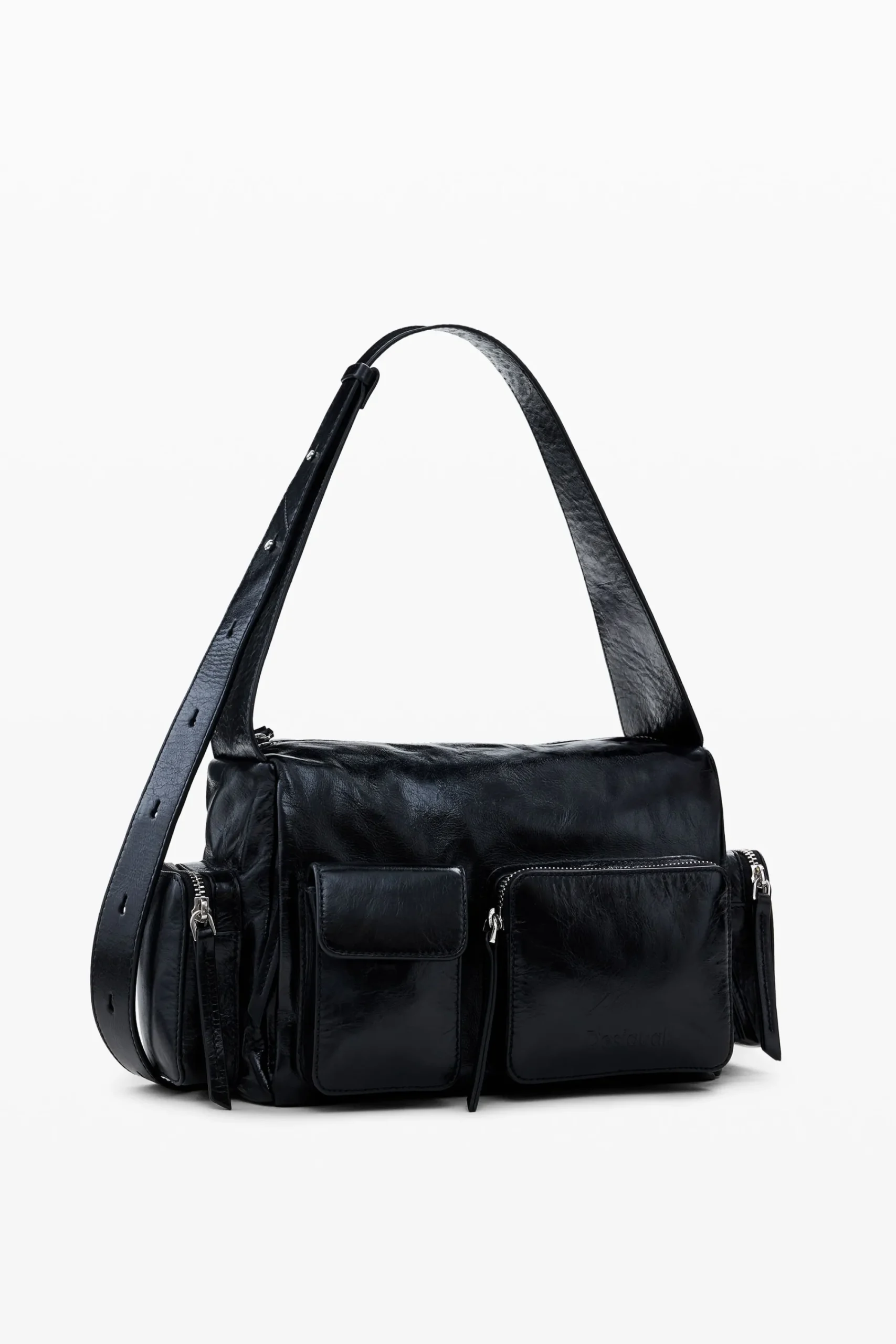 Bolsos|Bolsos De Piel-Desigual Bolso piel M bolsillos