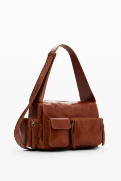 Bolsos|Bolsos De Piel-Desigual Bolso piel M bolsillos