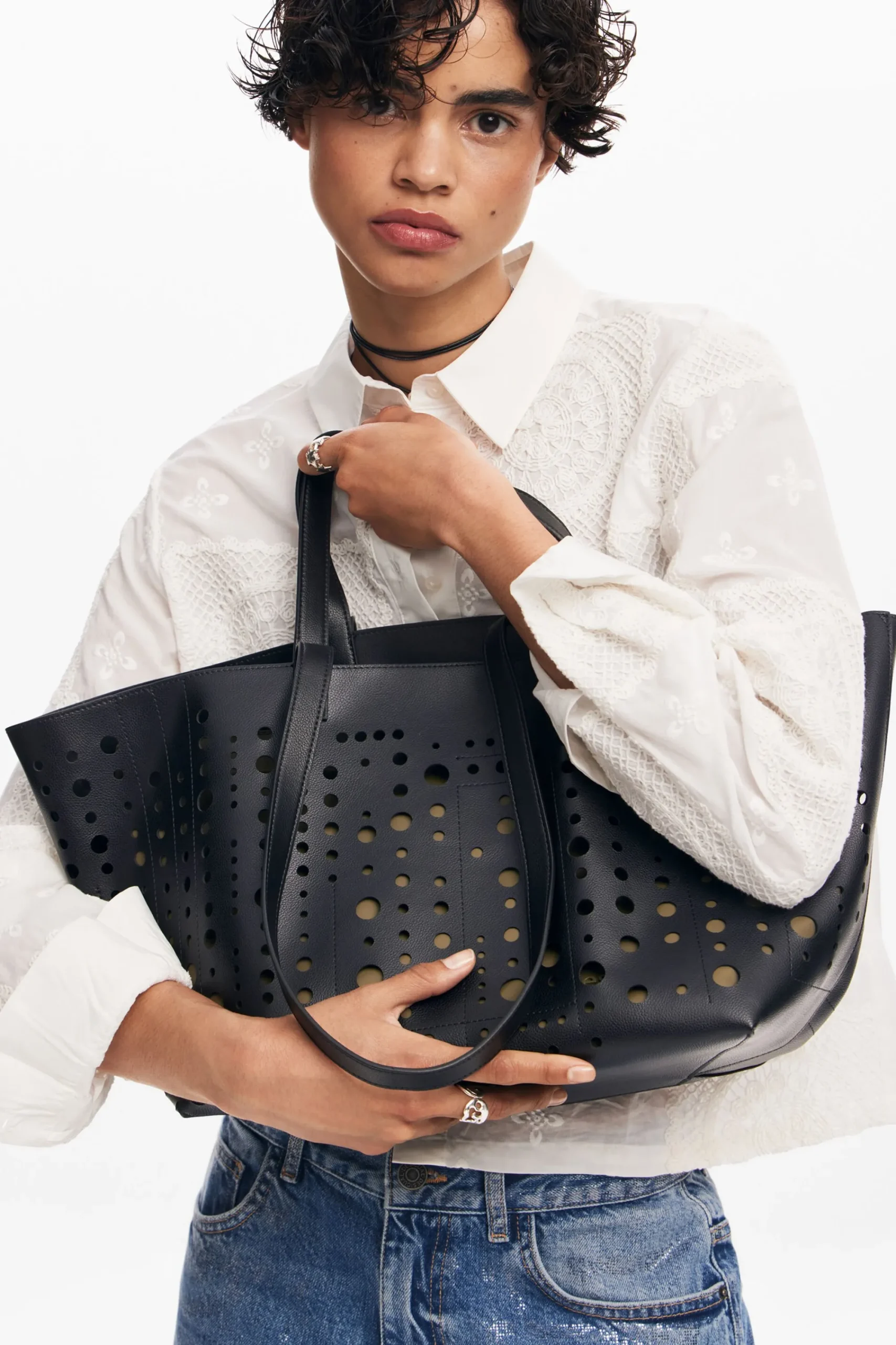 Bolsos|Bolsos Shopper-Desigual Bolso shopper círculos