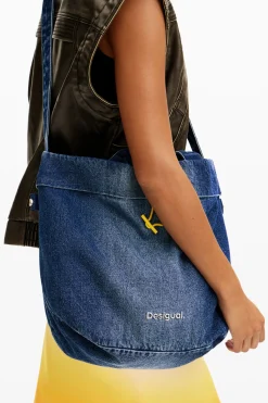 Bolsos|Bolsos Shopper-Desigual Bolso shopper L reversible denim