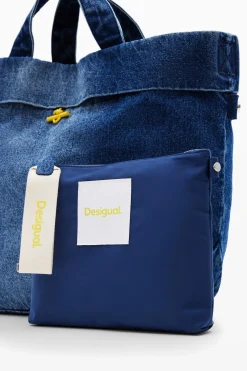 Bolsos|Bolsos Shopper-Desigual Bolso shopper L reversible denim