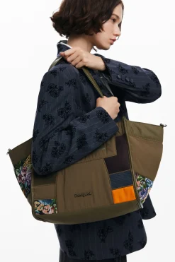 Bolsos-Desigual Bolso shopper patch