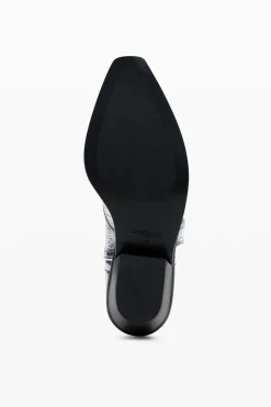 Zapatos-Desigual Bota cowboy metalizada