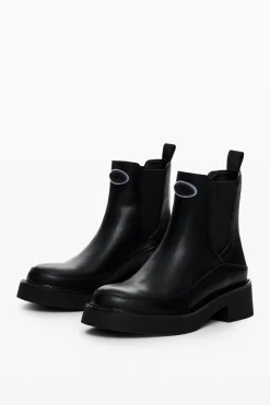 Zapatos-Desigual Botín efecto piel