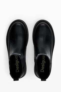 Zapatos-Desigual Botín efecto piel