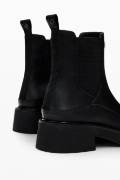 Zapatos-Desigual Botín efecto piel