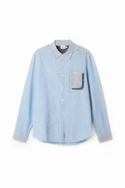 Camisetas|Camisas-Desigual Camisa de manga larga grunge