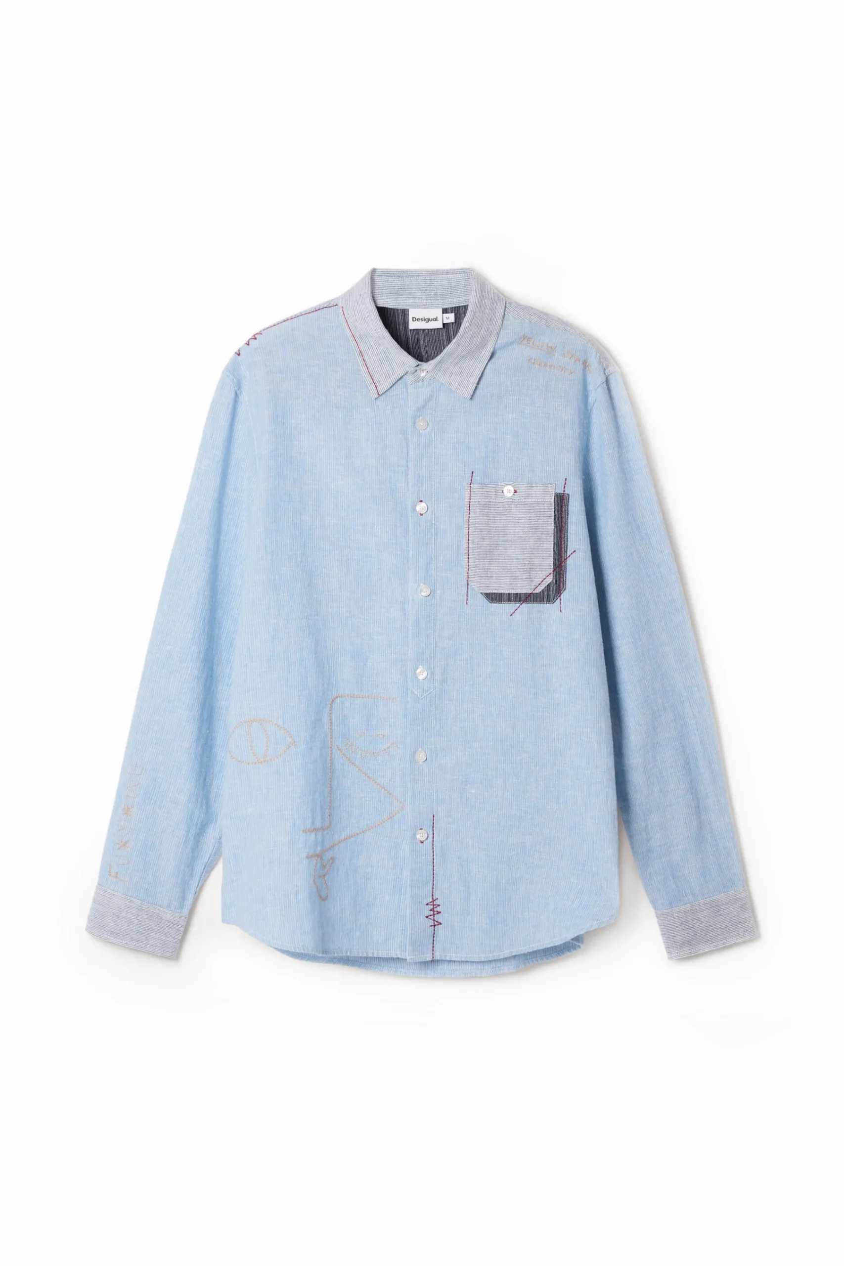 Camisetas|Camisas-Desigual Camisa de manga larga grunge